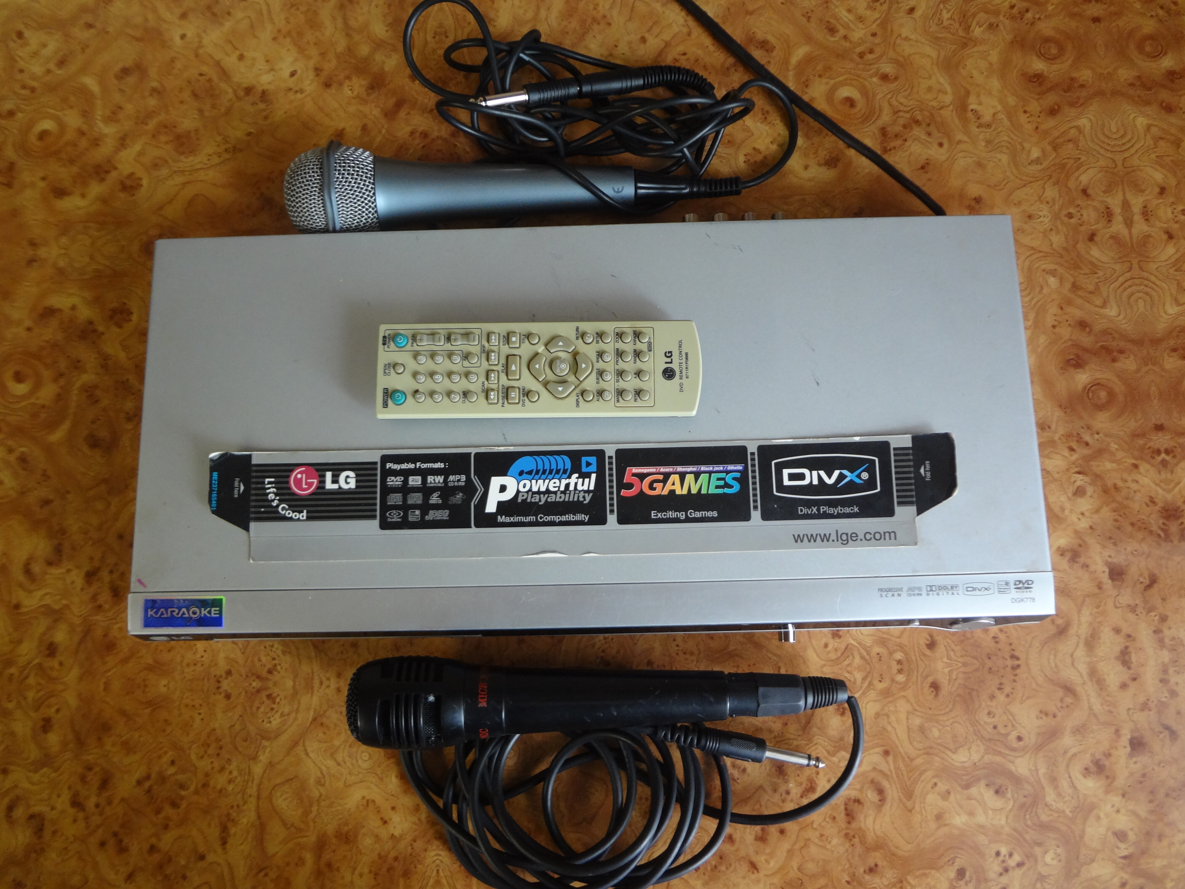 изображение,скриншот № 4 к DVD плеер LG DGK 778 с караоке